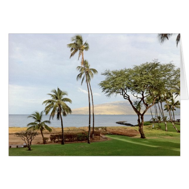 Vista hacia la bahía de Maalaea desde Kihei, Maui (Anverso (Horizontal))