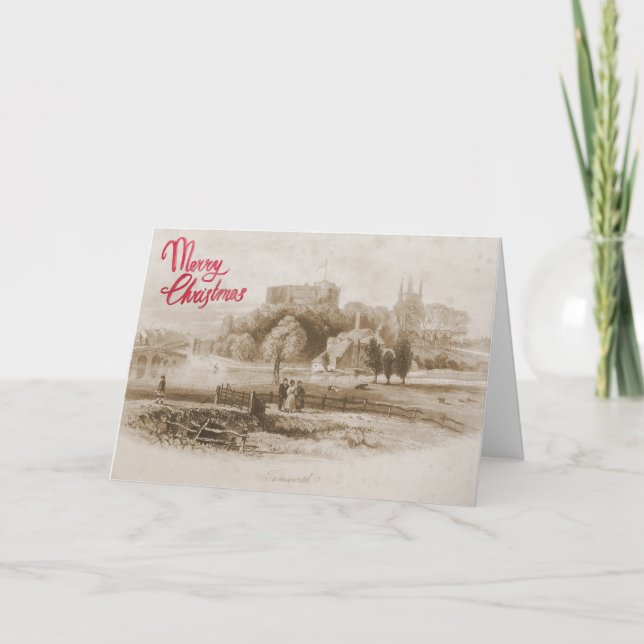 Vista histórica de la tarjeta de Navidades del cas (Anverso)