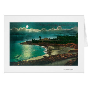 Vista iluminada por la luna del Vue de l'EauSanta