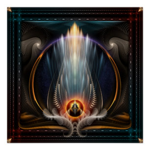 Vista Imperial Arte Fractal Poster Perfecto