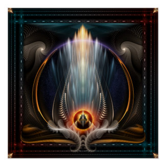 Vista Imperial Arte Fractal Poster Perfecto