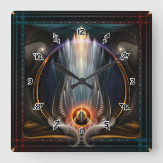 Vista imperial reloj de pared cuadrado de arte fra