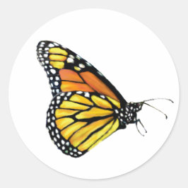 Vista lateral de Monarch de pegatinas