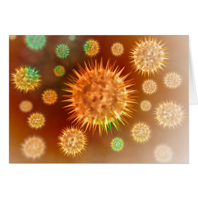 Vista Microscópica De Células De Cáncer (Anverso (Horizontal))