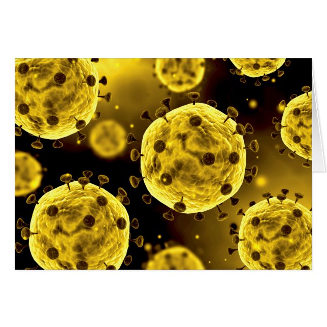 Vista Microscópica Del Coronavirus (Anverso (Horizontal))