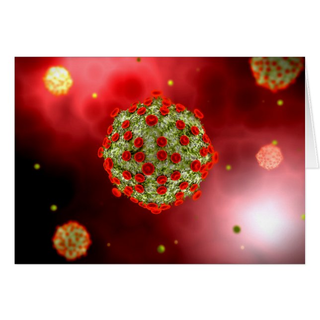 Vista Microscópica Del Virus Del VIH 2 (Anverso (Horizontal))