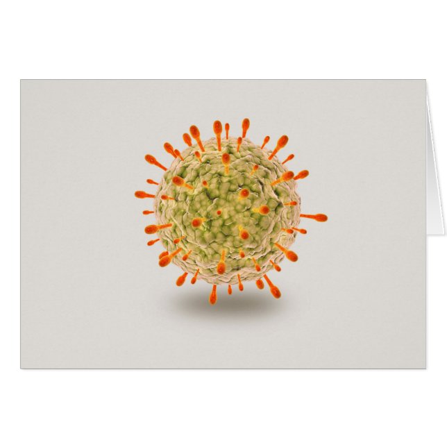 Vista Microscópica Del Virus Herpes 2 (Anverso (Horizontal))