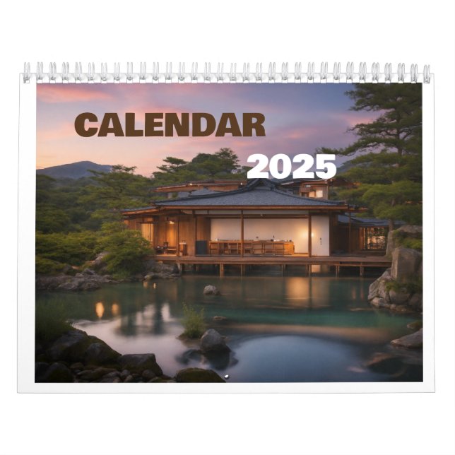Vista natural del calendario de escritorio 2025 (Tapa)