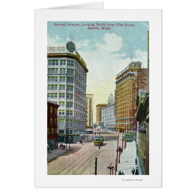 Vista norte de la segunda avenida desde Pike Stree (Frente)