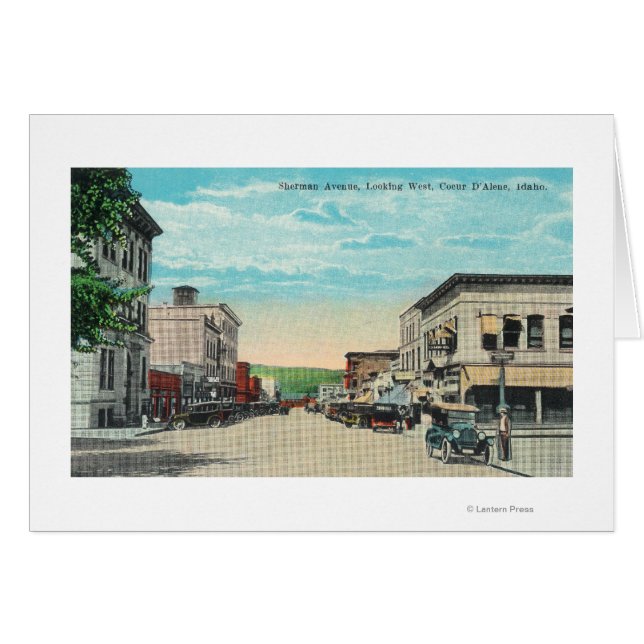 Vista occidental de la avenida Sherman (Anverso (Horizontal))