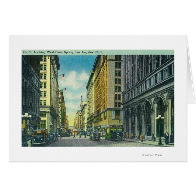 Vista occidental de la calle 7 desde la calle prim (Anverso (Horizontal))