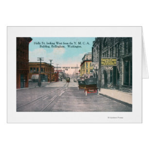 Vista occidental de la calle Holly desde YMCA Bldg