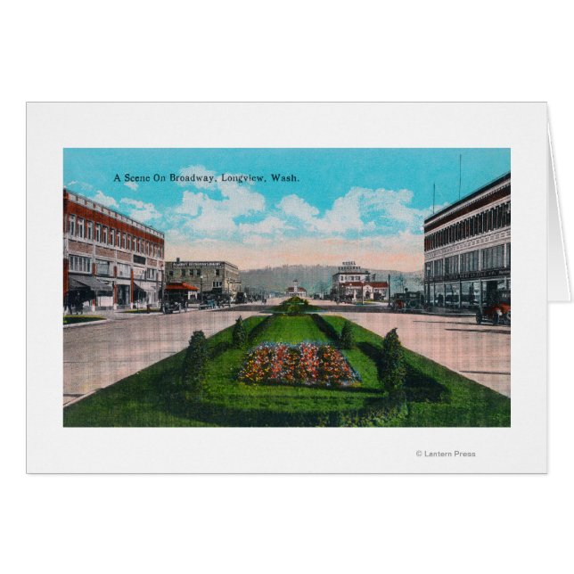 Vista panorámica de Broadway, WA (Anverso (Horizontal))