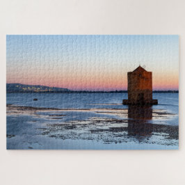 Vista panorámica de Orbetello, rompecabezas toscan