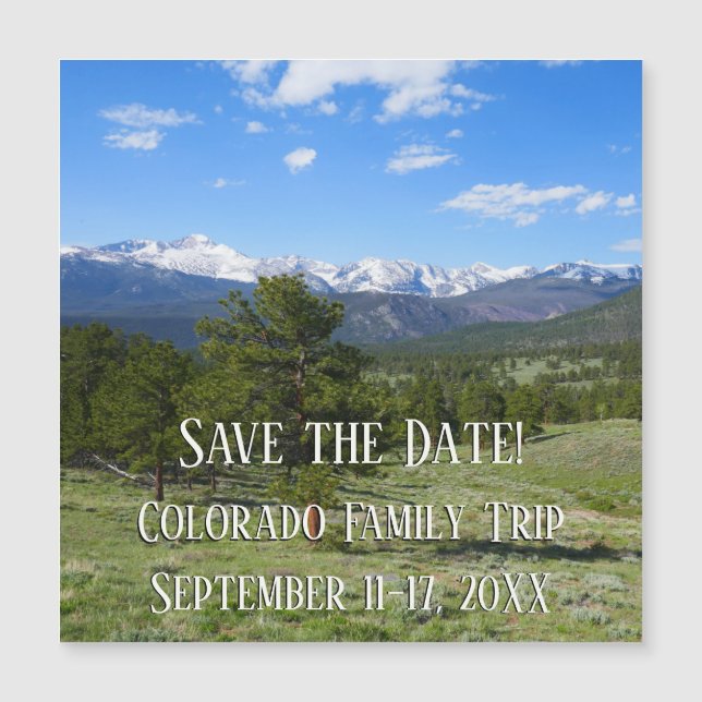 Vista panorámica de Rocky Mountain (Anverso)