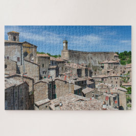 Vista panorámica de Sorano, rompecabezas toscano