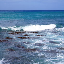 Vista panorámica del océano de Hawái arte de pared