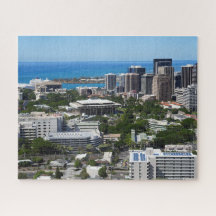 Vista panorámica del rompecabezas de Honolulu Hawa