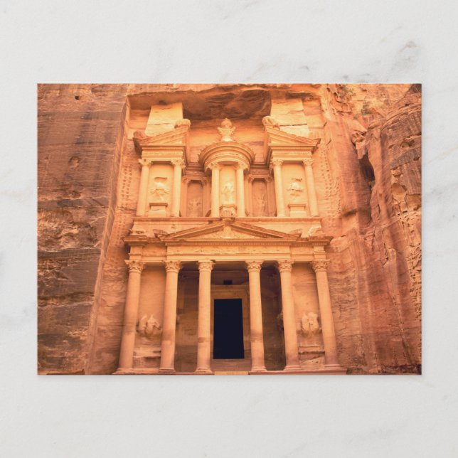Vista postal de Petra City desde Jordania (Anverso)