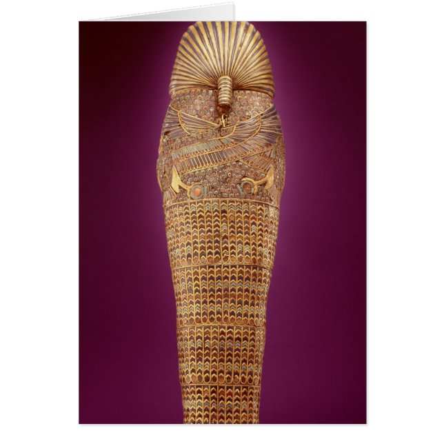 Vista posterior de uno de los ataúdes canopic (Frente)