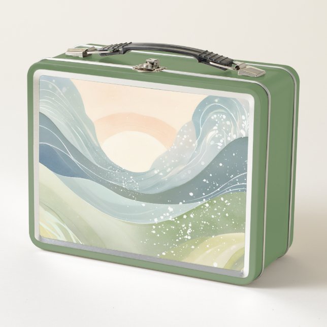 Vista Retro Boho Watercolor Mountain (Anverso)