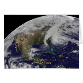 Vista satelital del huracán Sandy