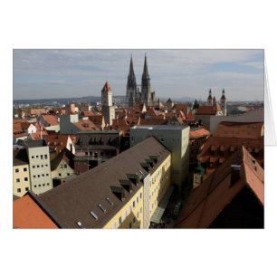 Vista sobre Regensburg, Alemania