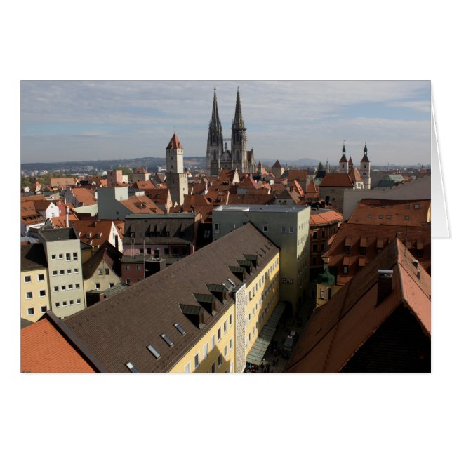 Vista sobre Regensburg, Alemania (Anverso (Horizontal))