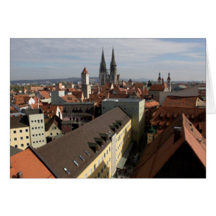 Vista sobre Regensburg, Alemania