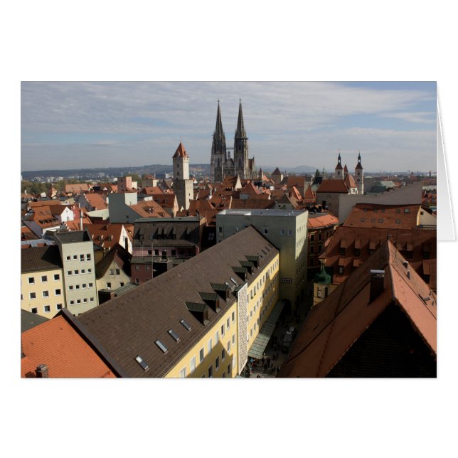 Vista sobre Regensburg, Alemania (Anverso (Horizontal))