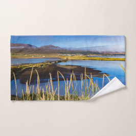 Vista sobre Saudarkrokur y Skagafjordur, Islandia