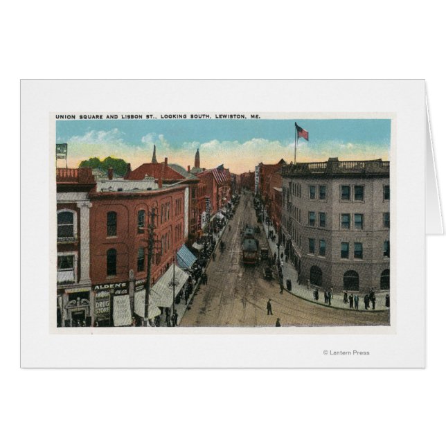 Vista sur de Union Square y calle de Lisboa (Anverso (Horizontal))
