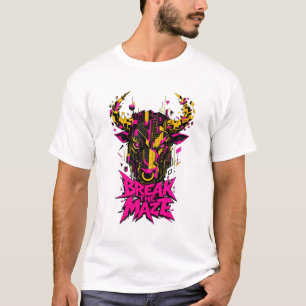 Vista trasera de la camiseta negra clásica ADOM