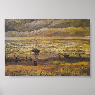 Vista Van Gogh Del Poster De Impresión Del Mar De 