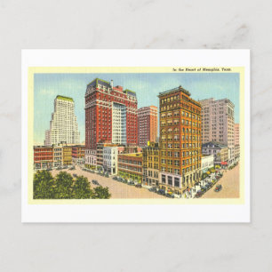 Vista vintage de Memphis, Tennessee, postal