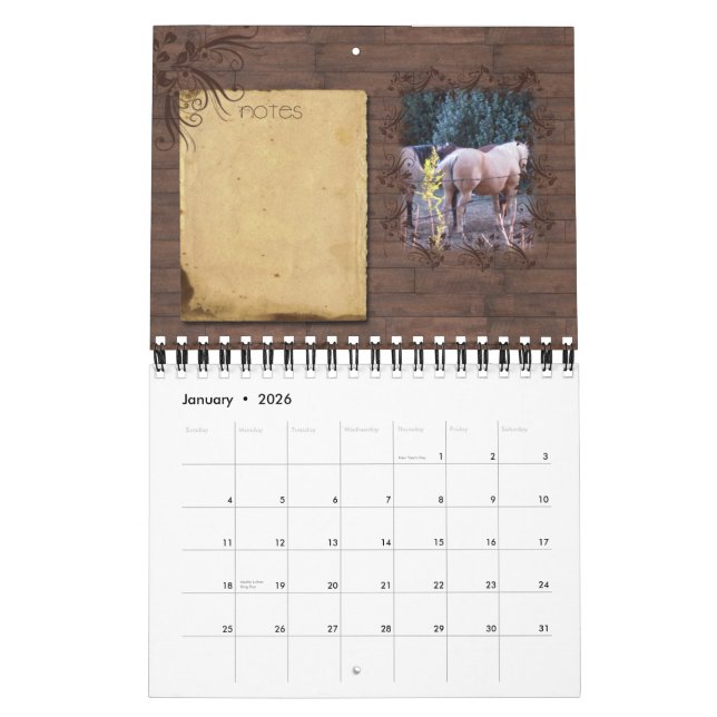 Vistas 2012 del sudoeste en el calendario de New (Jan 2026)