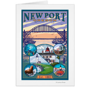 Vistas a la ciudad de Newport, Oregón