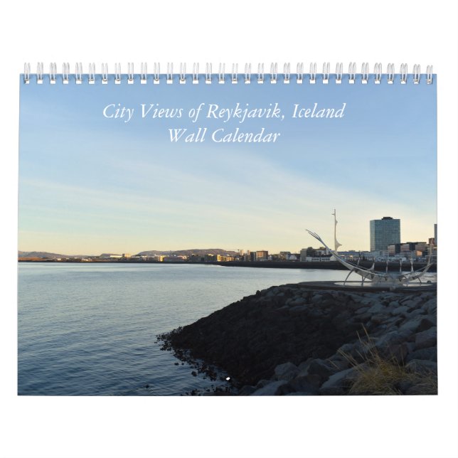 Vistas a la ciudad de Reykjavik - Calendario del M (Tapa)