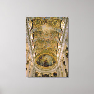 Vistas a la galería del Rey y a la decoración abov