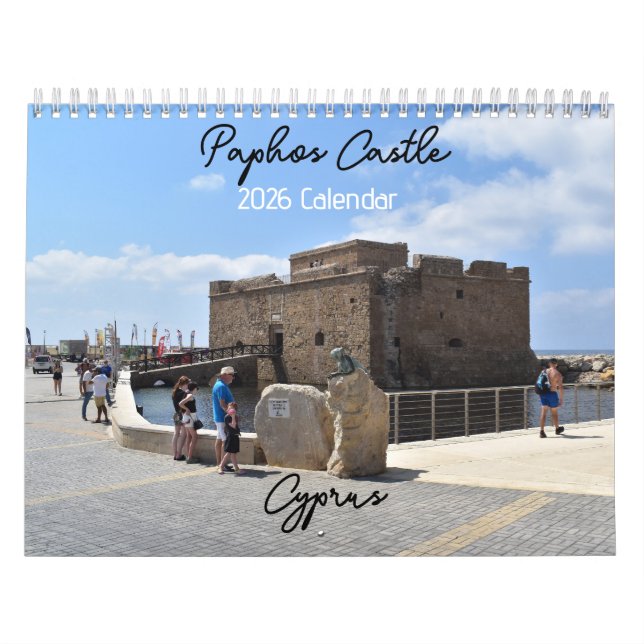Vistas al castillo de Paphos Calendario de PaphosL (Tapa)