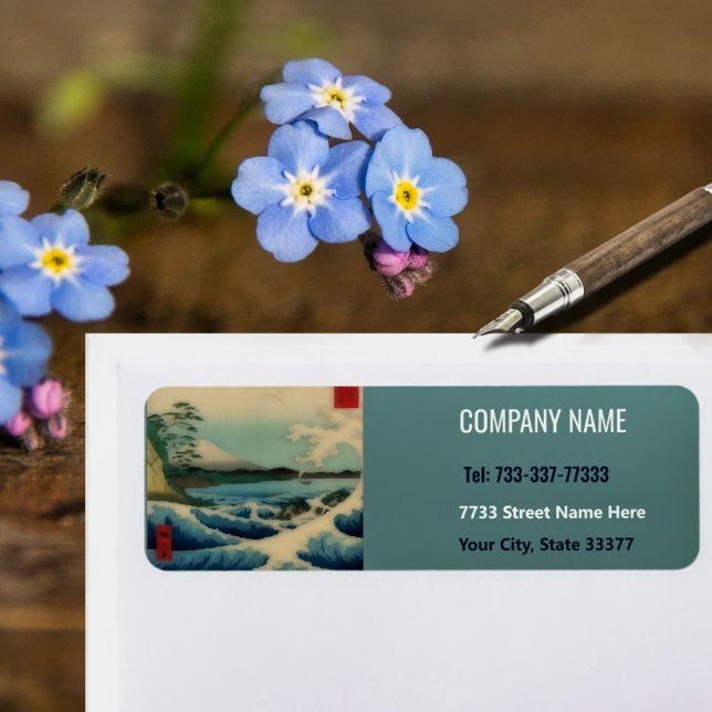 Vistas al mar con la etiqueta del Monte Fuji (Subido por el creador)