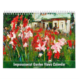 Vistas de jardín impresionistas – Calendario