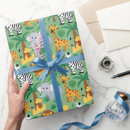 Vistas desplegadas y planas de papel de regalo