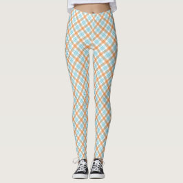 Vistas frontal y posterior de leggings