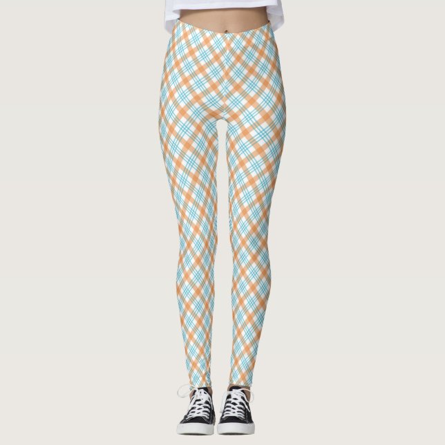 Vistas frontal y posterior de leggings (Anverso)