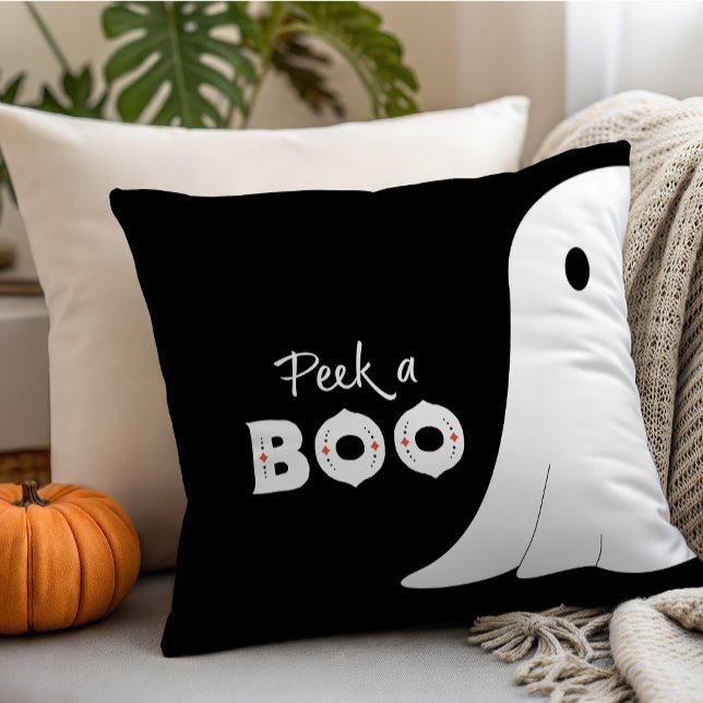 Vistazo a un fantasma Cojín decorativo de Hallowee (Subido por el creador)