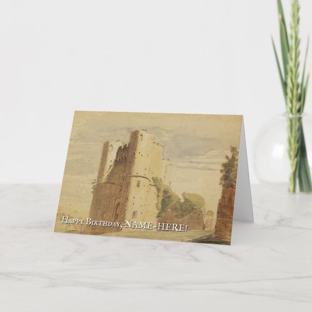 Vistazo, Castillo Antiguo, Tarjeta de Saludo de Cu (Anverso)