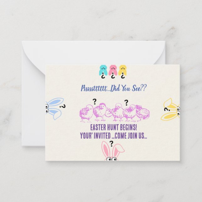 ¿Viste Invitaciones de Pascua 01? (Anverso)