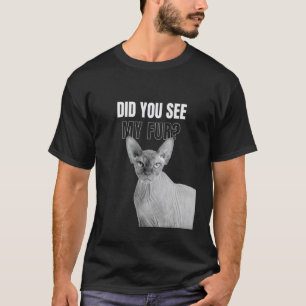 ¿Viste mi gatito de peluche Camiseta de gato