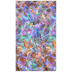 Vitral abstracto floral del mantel
